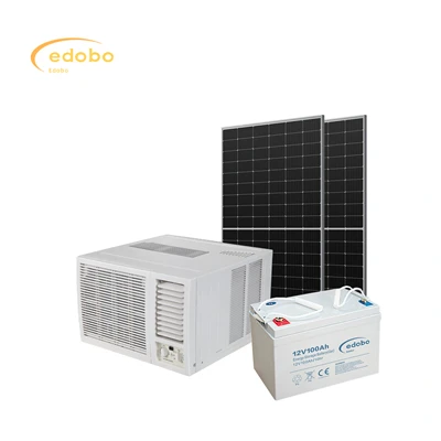 Unitate exterioară de aer condiționat cu geam integrat solar